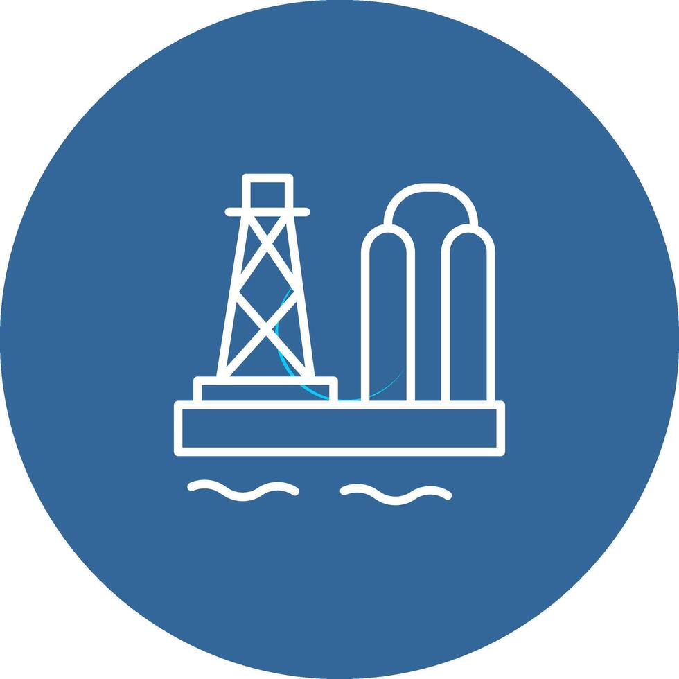 Oil Platform Vector Icon