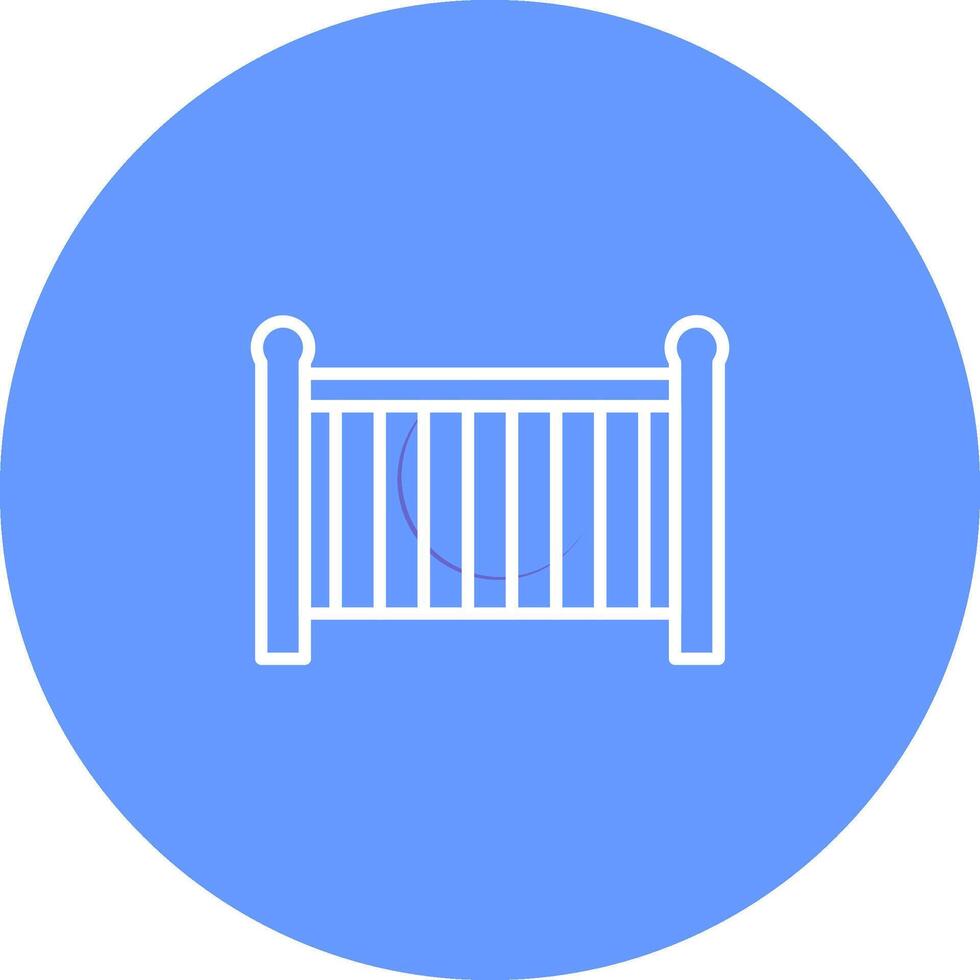 Baby Cot Vector Icon