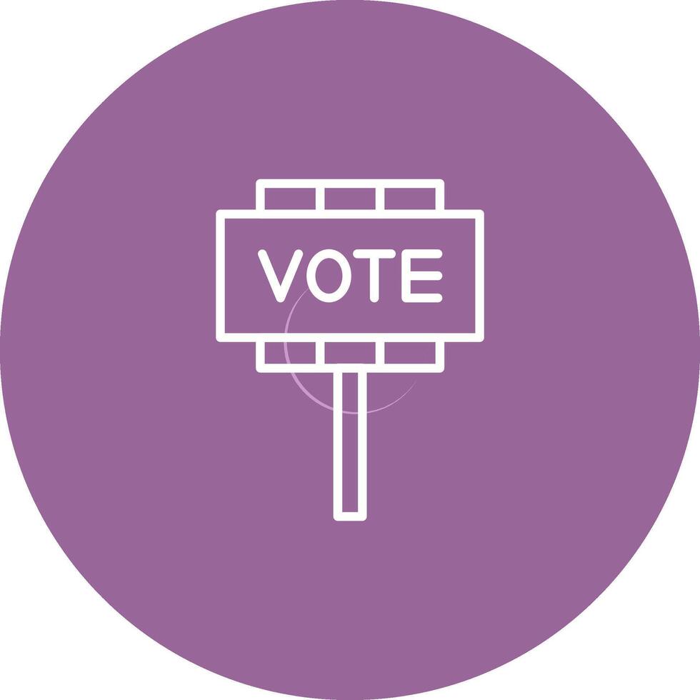 icono de vector de voto