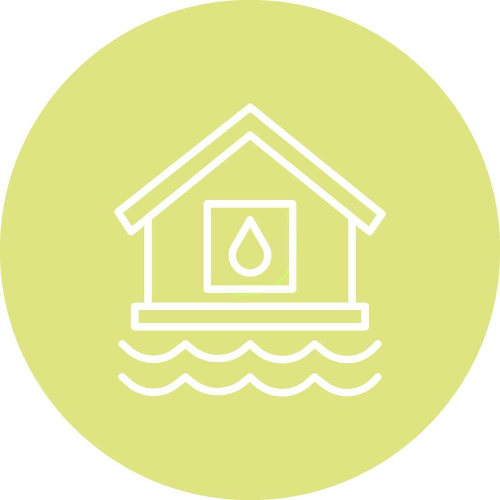 Water House Vector Icon