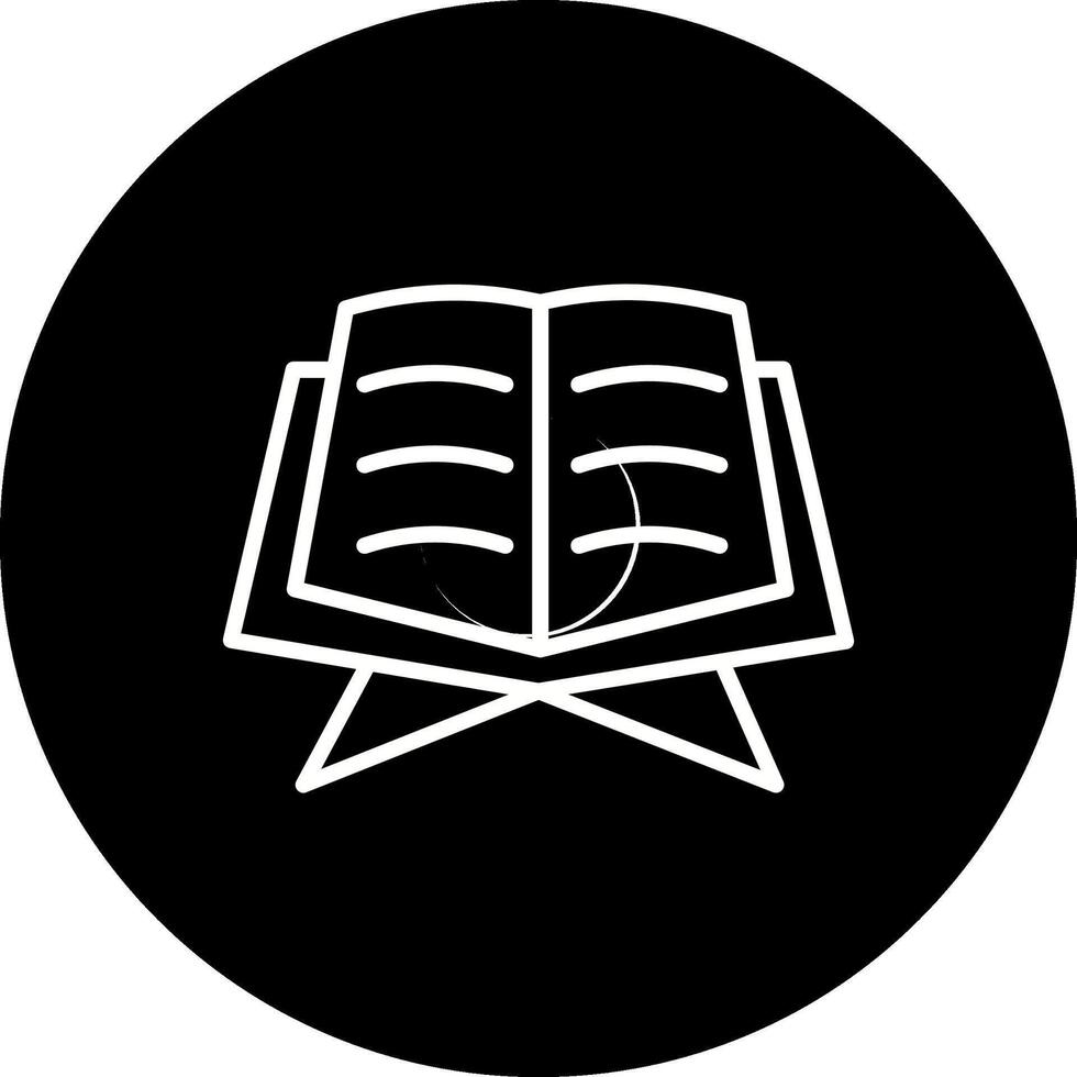 icono de vector de libro sagrado