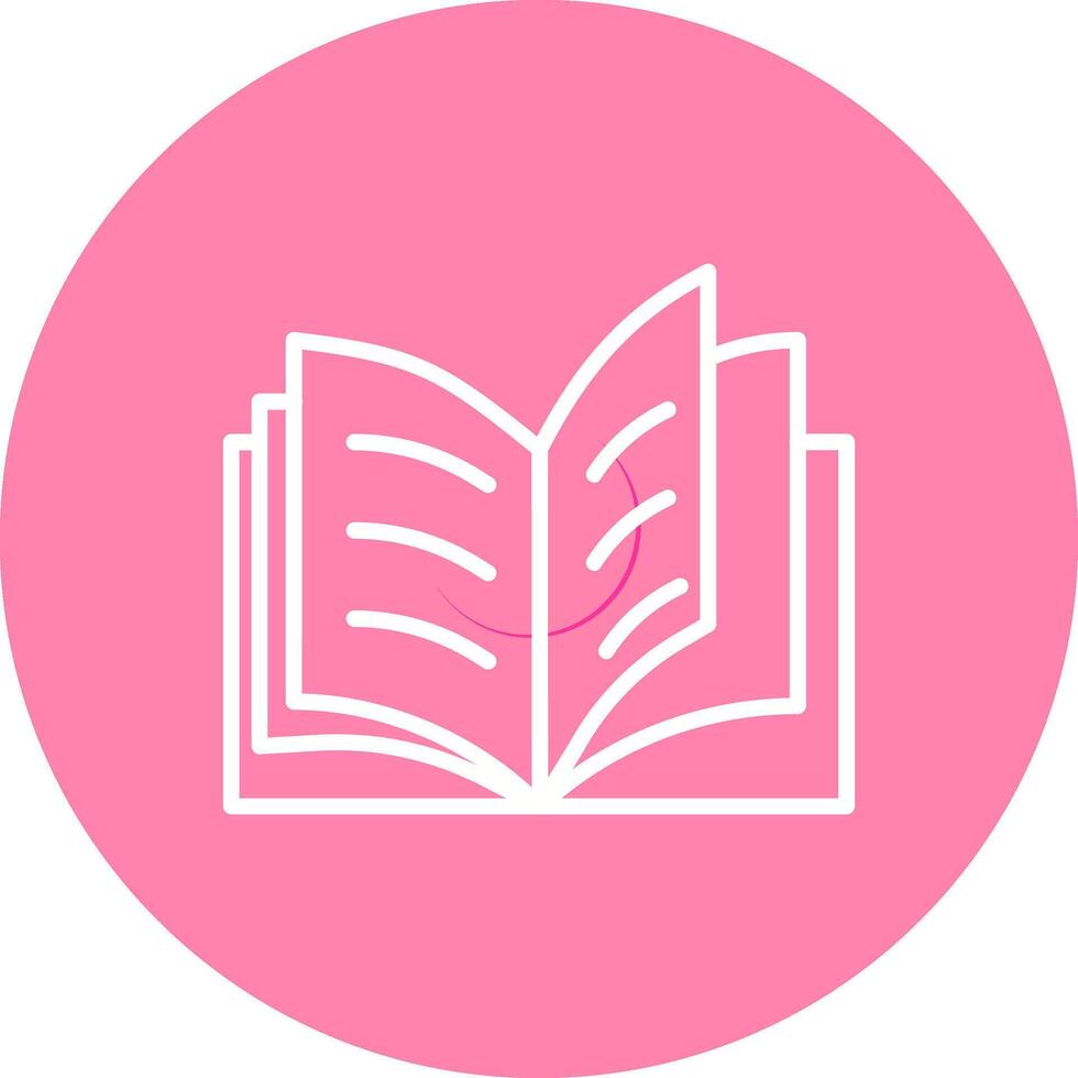 Open Book Vector Icon