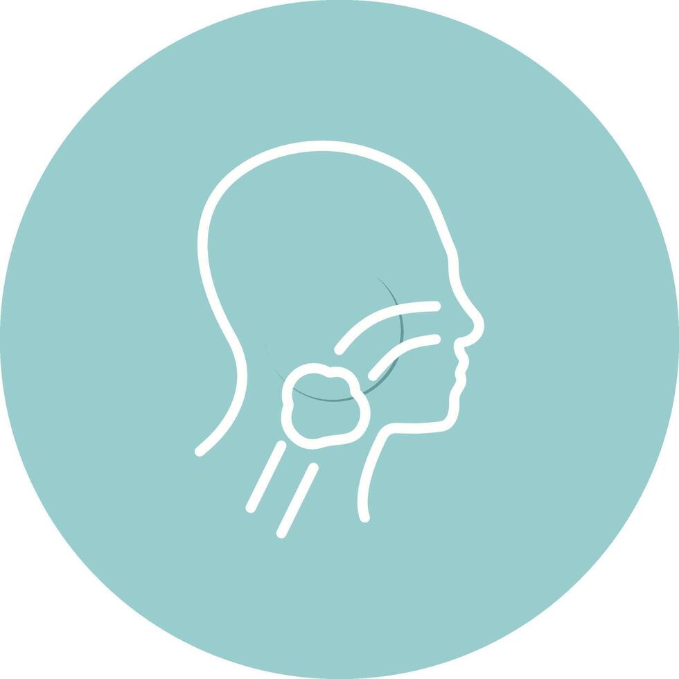 Throat Cancer Vector Icon