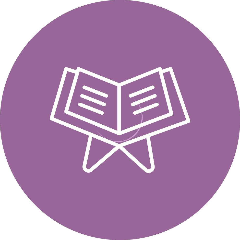 Reading Holy Book Vector Icon