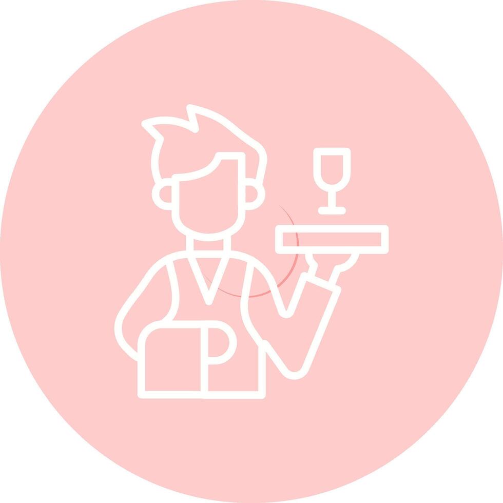 Waiter Vector Icon