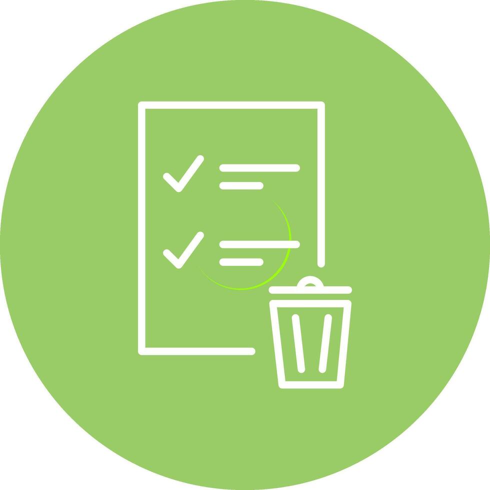Trash List Vector Icon