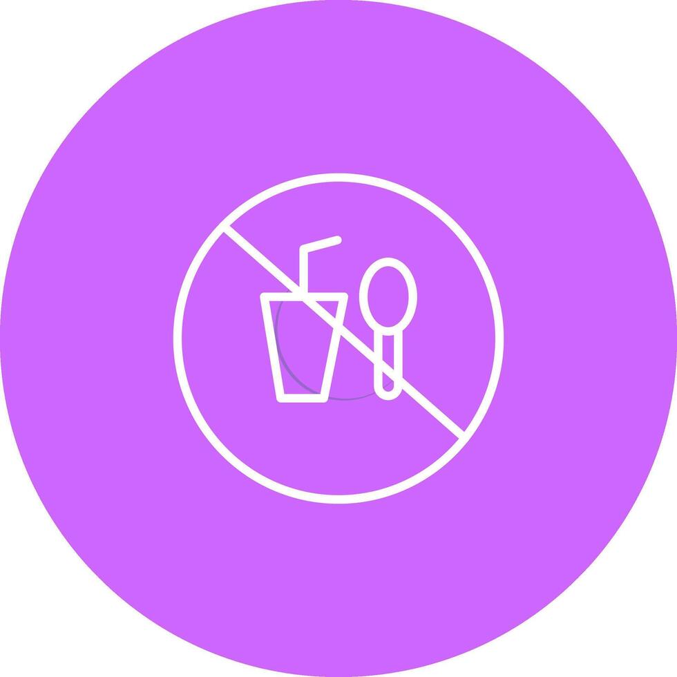 No Food or Drinks Vector Icon