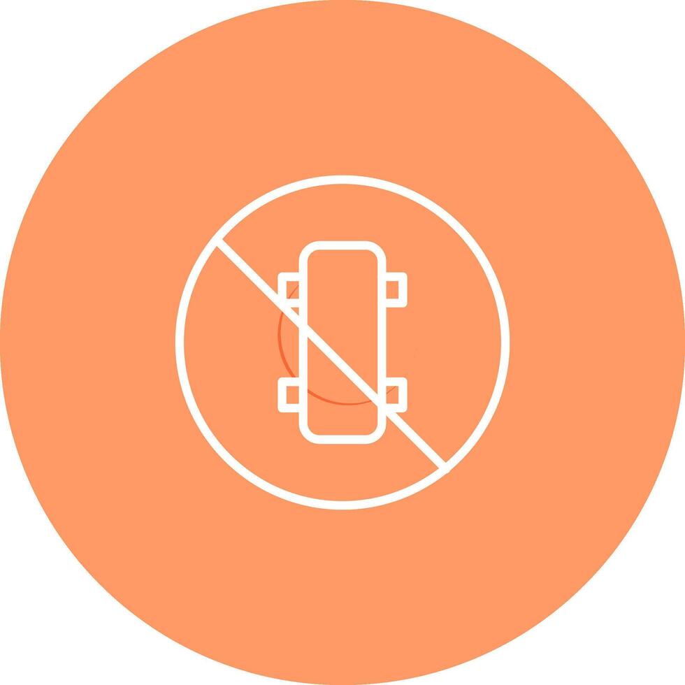 No Skating Vector Icon