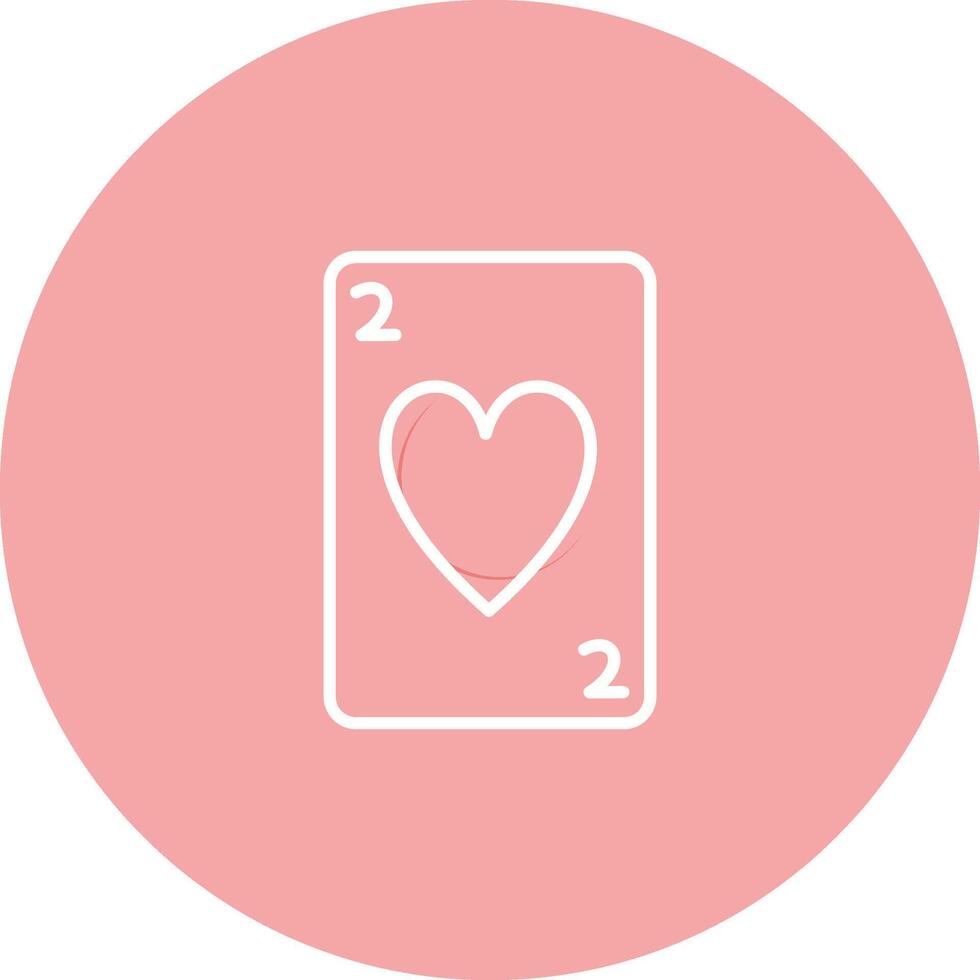 icono de vector de tarjeta de corazones