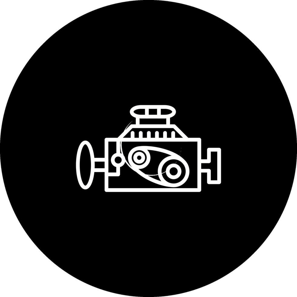 icono de vector de motor