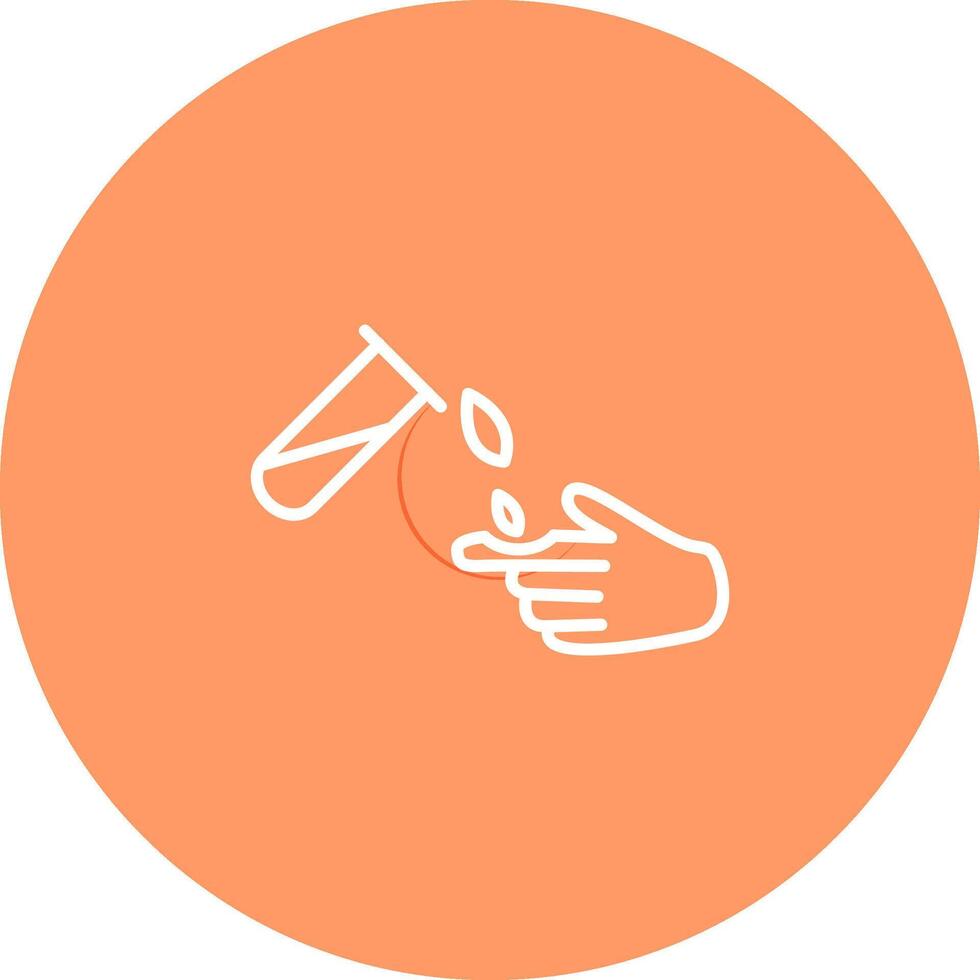 Corrosive Hazard Vector Icon