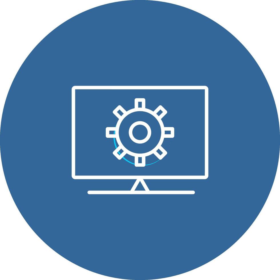 Computer Settings Vector Icon