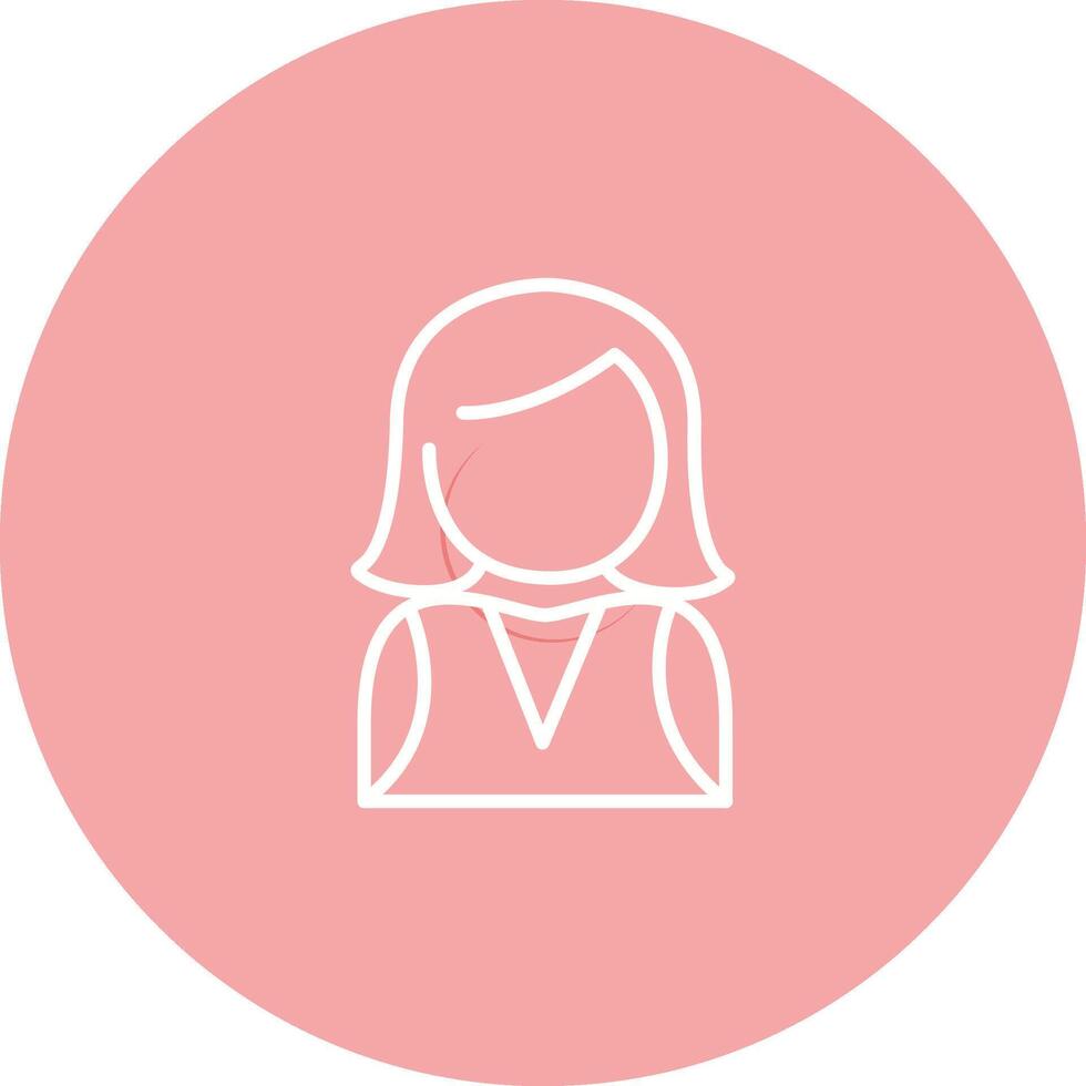 Elegant Lady Vector Icon