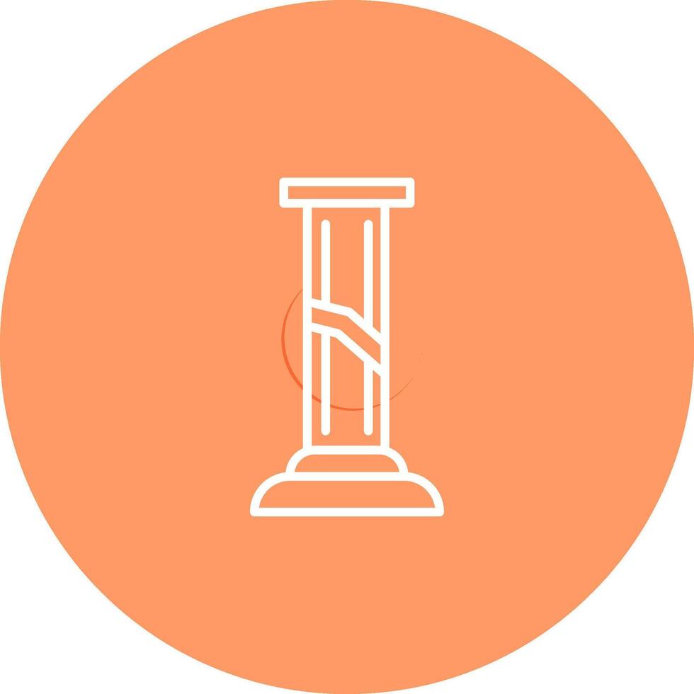Broken Pillar Vector Icon