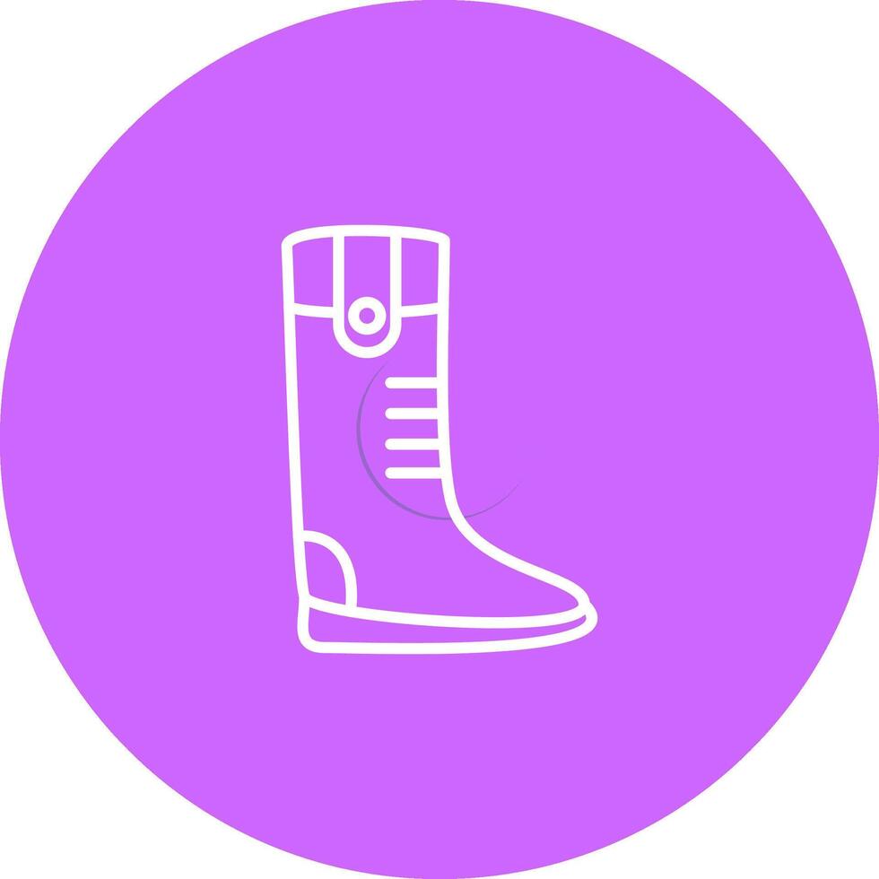 icono de vector de botas largas