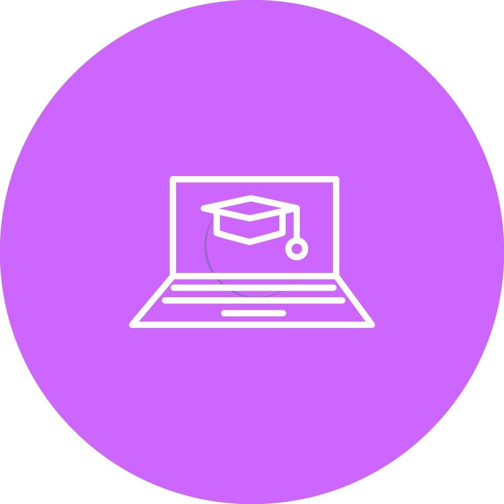 Online Degree Vector Icon