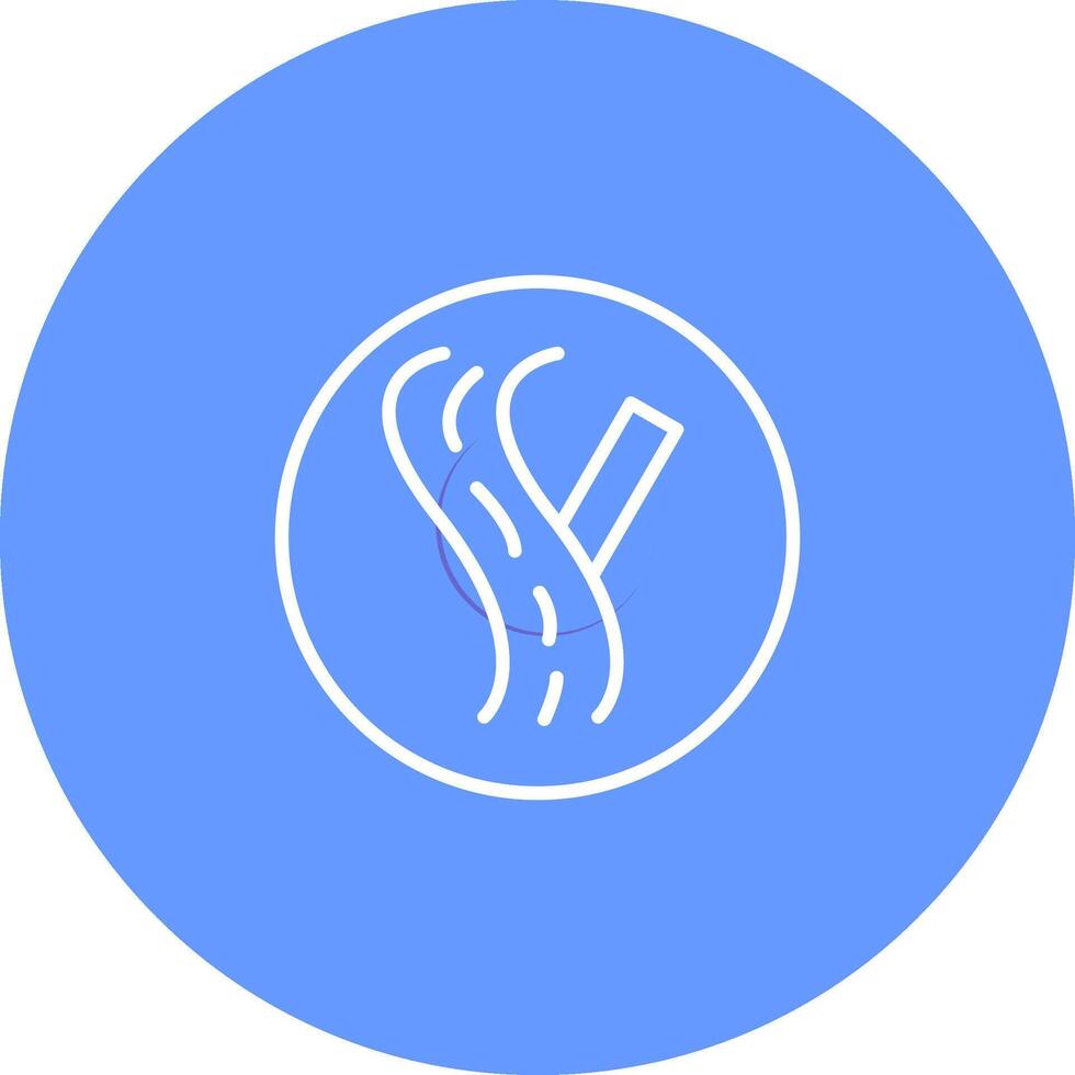 Linked Road Sign Vector Icon