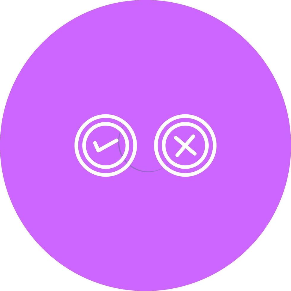 Yes No Option Vector Icon