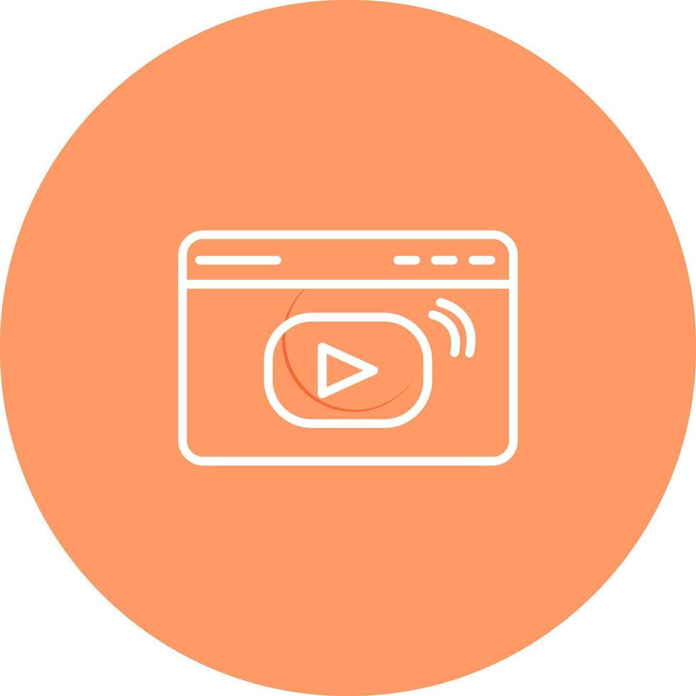 Video Streaming Vector Icon