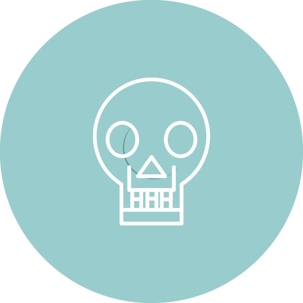 Skull X ray Vector Icon