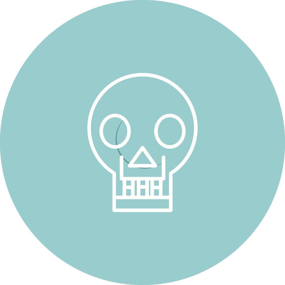 Skull X ray Vector Icon