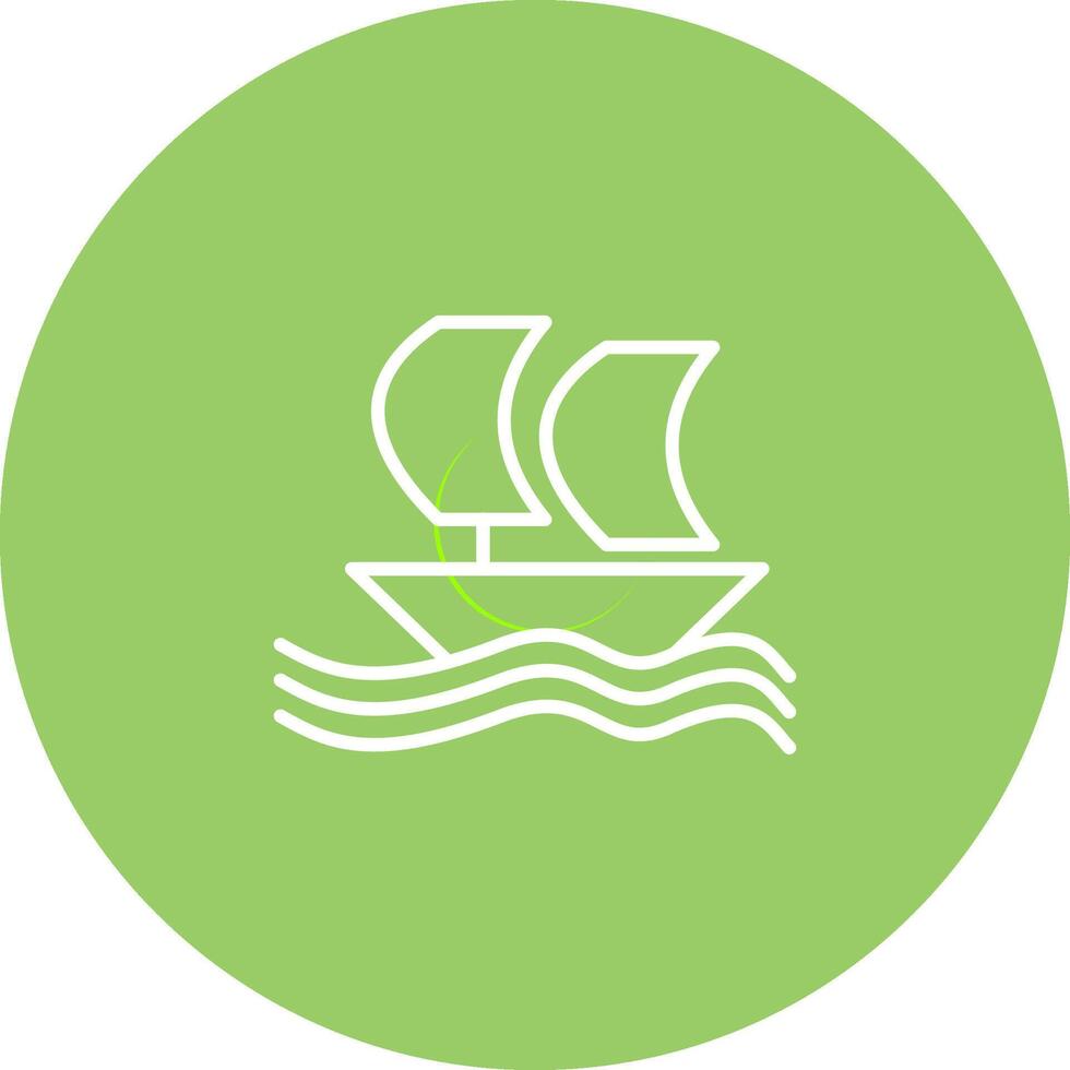 icono de vector de barco