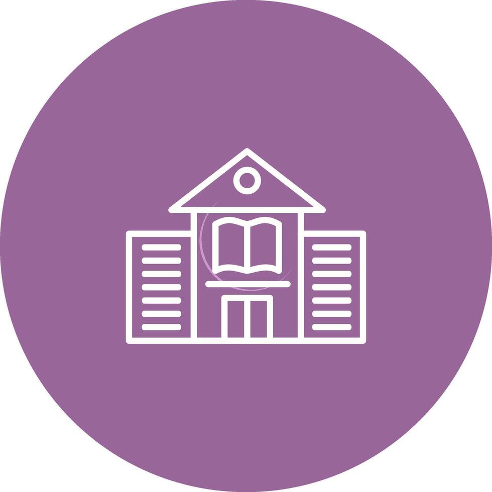 Library Building Vector Icon