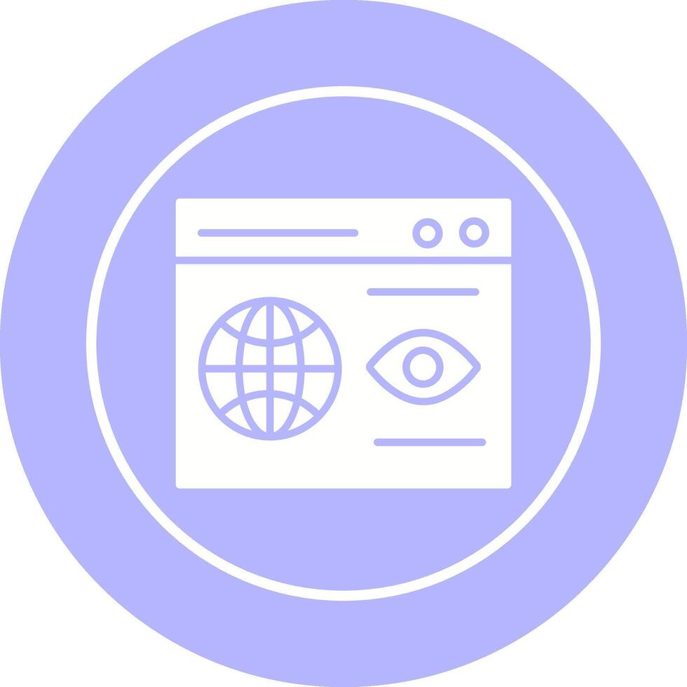 Web Visibility Vector Icon
