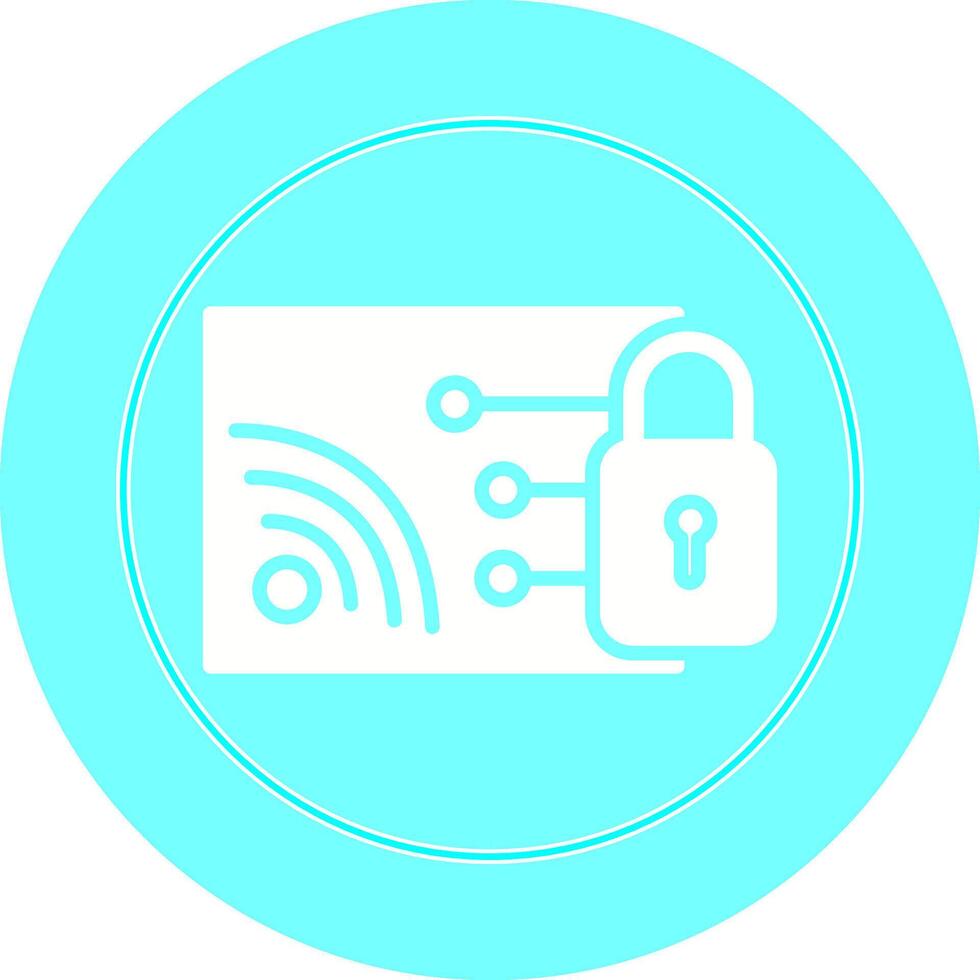Protected WiFi Vector Icon