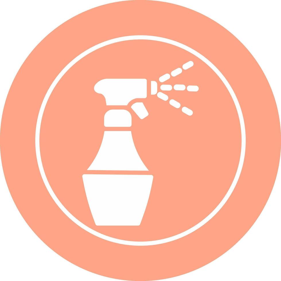 Water Spray Bottle Vector Icon