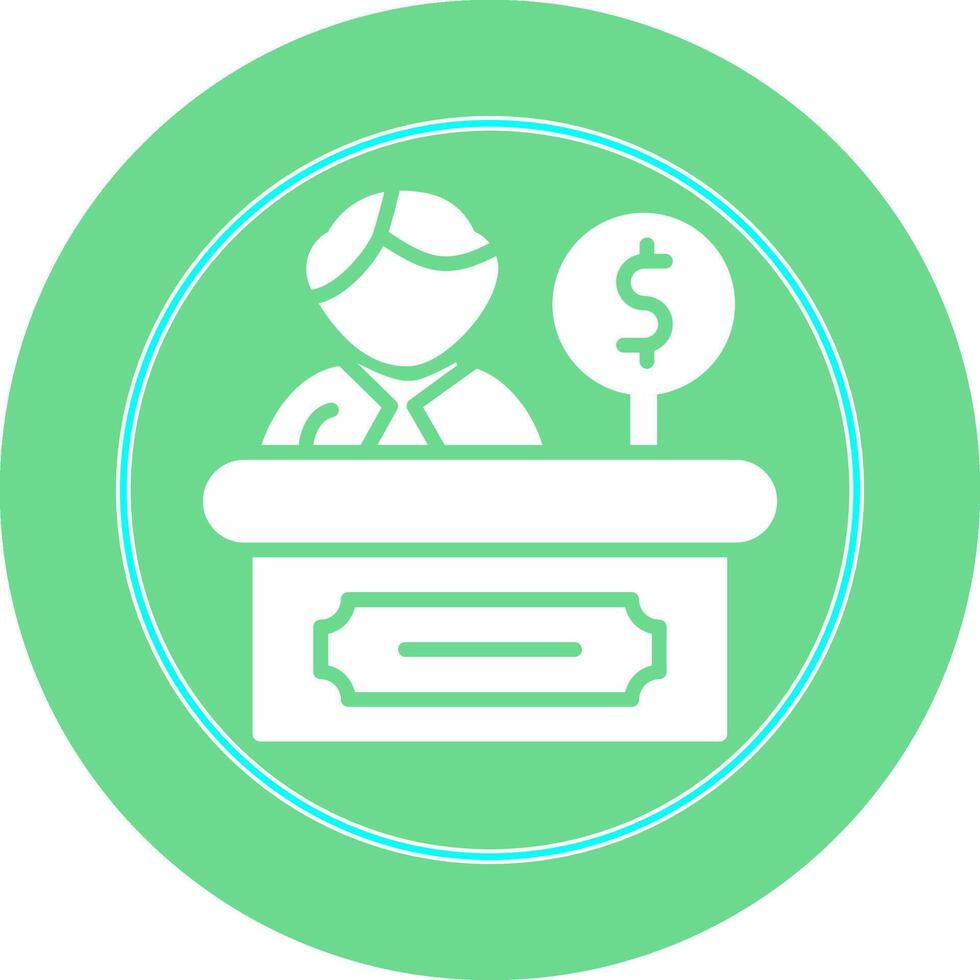 Cashier Vector Icon