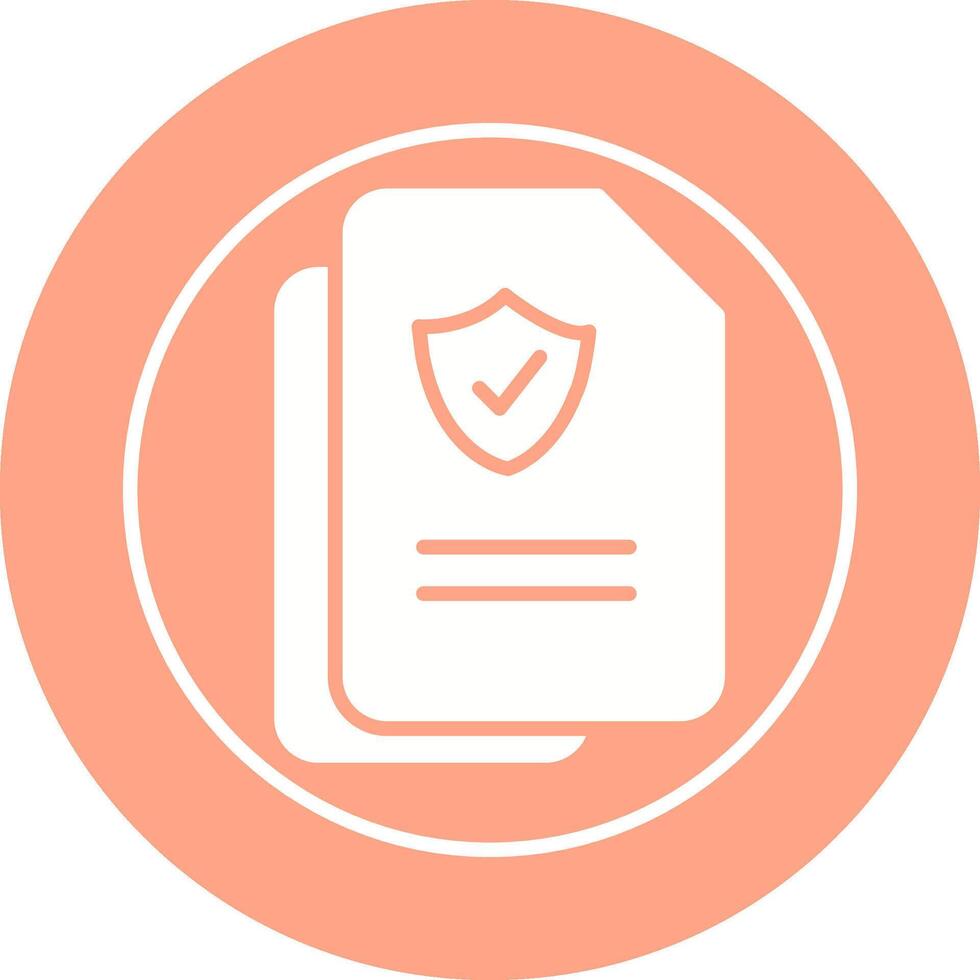 Document Protection Vector Icon