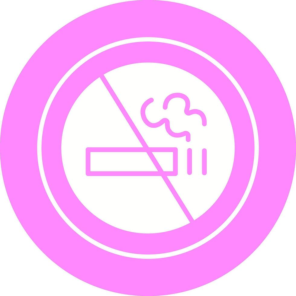 No Smoking Sign Vector Icon