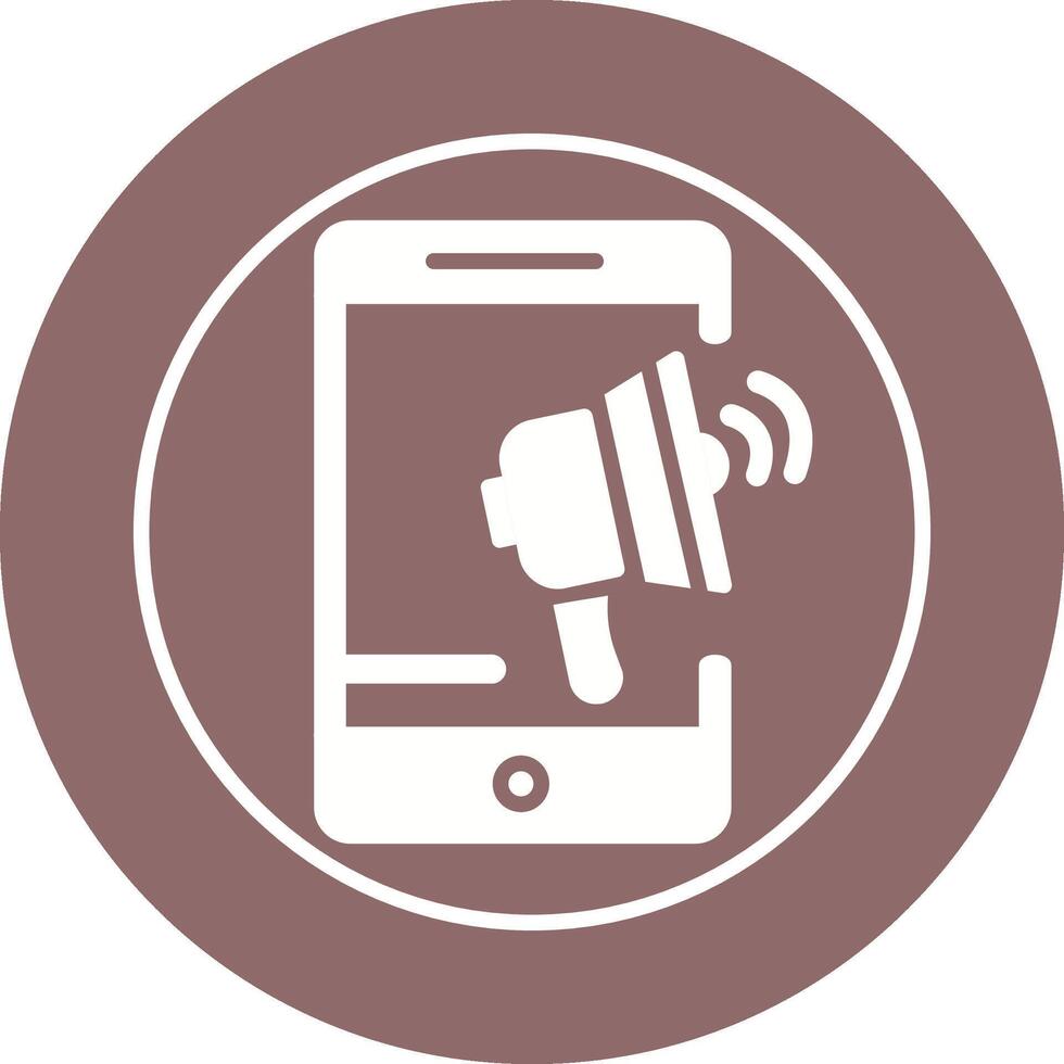 Mobile Advertising Vector Icon
