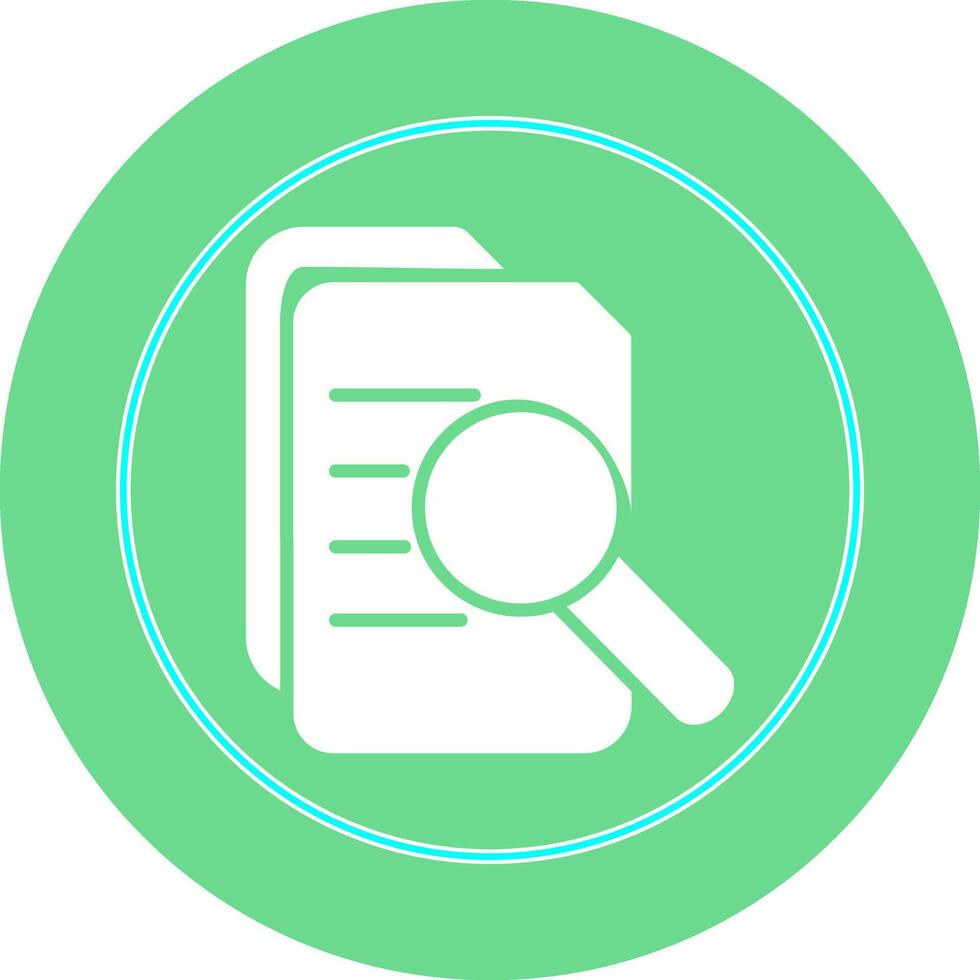 Magnifier Document Vector Icon