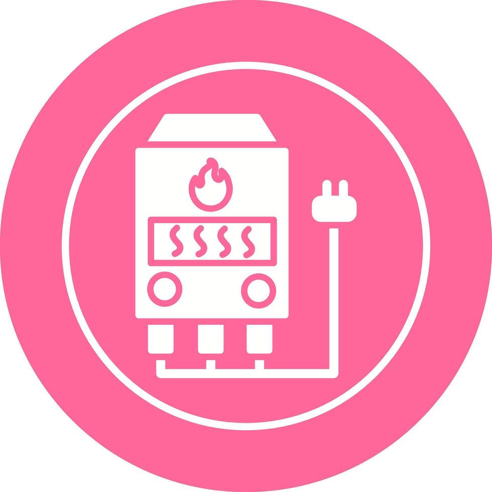 Electric Furnace Vector Icon