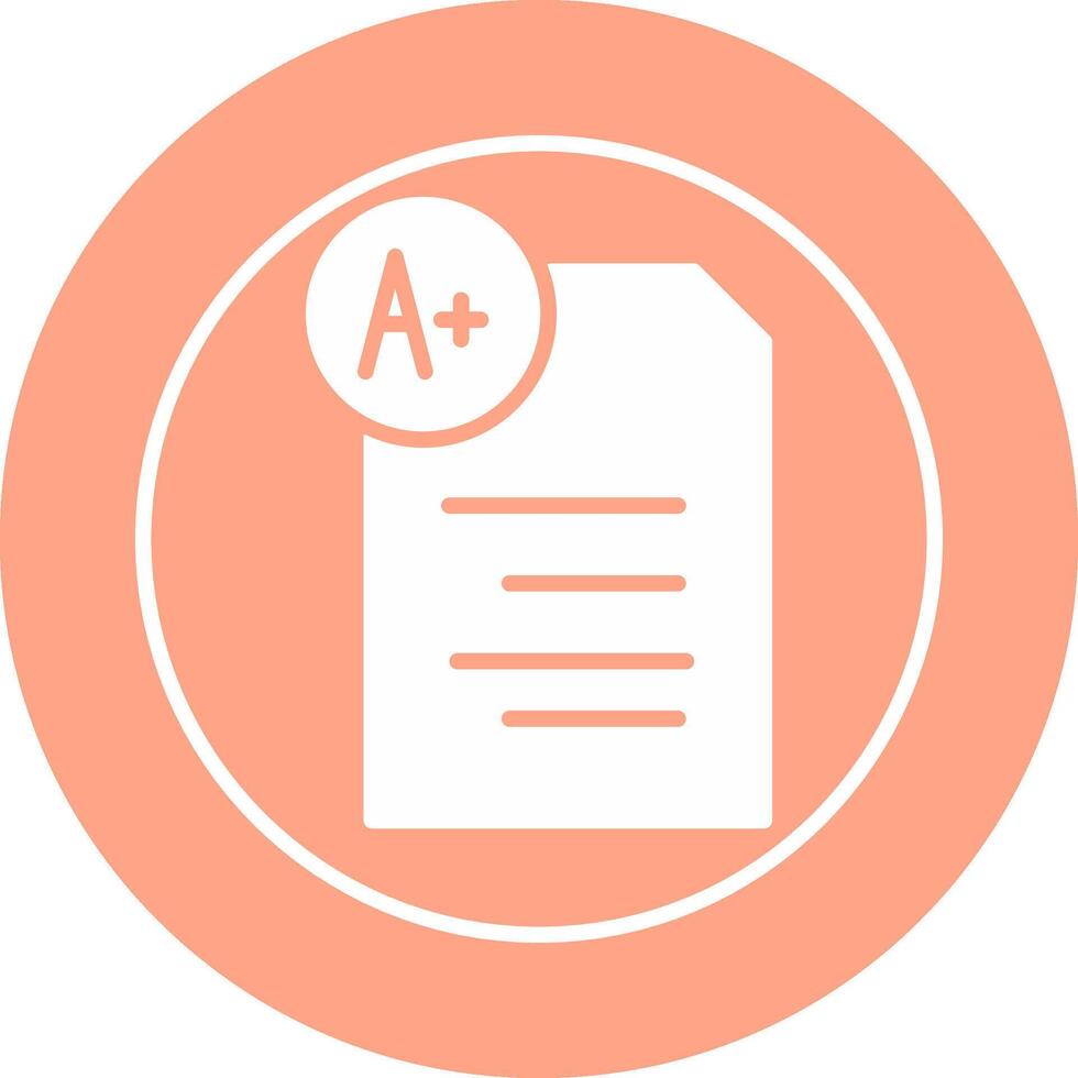 Graded Paper Vector Icon