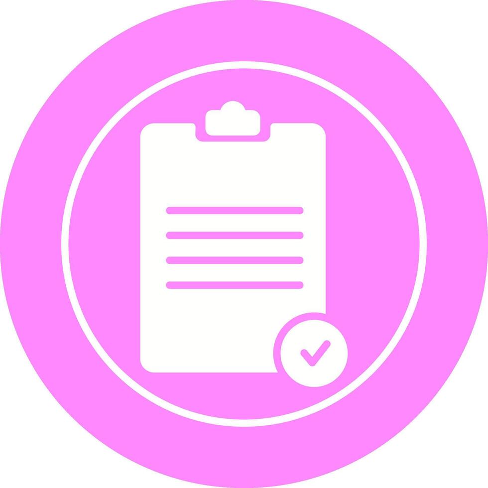 Registered Document Vector Icon