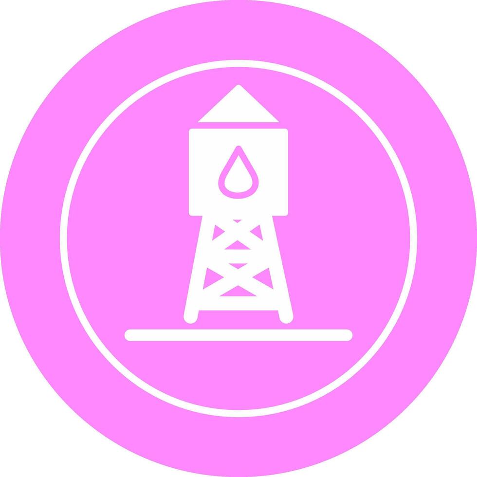 icono de vector de torre de agua