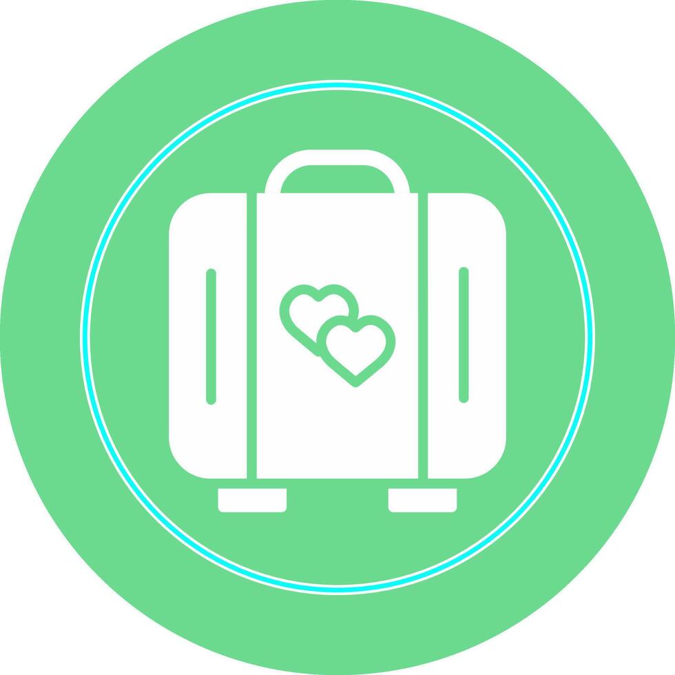 Lover Suitcase Vector Icon