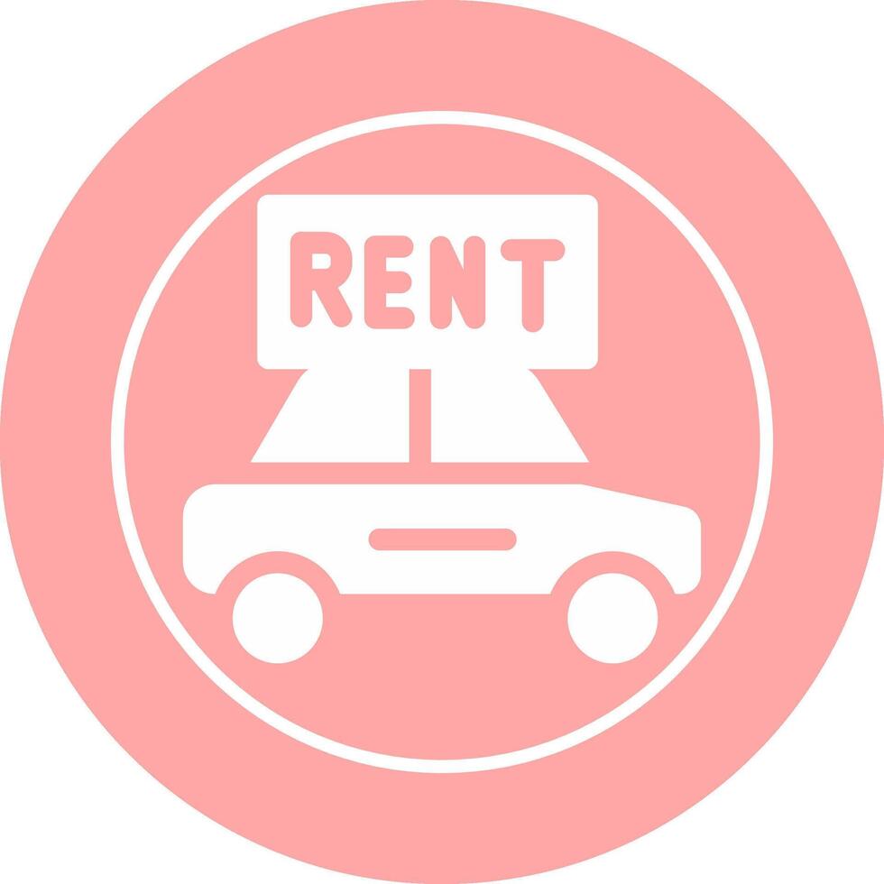 Rent a Car Vector Icon