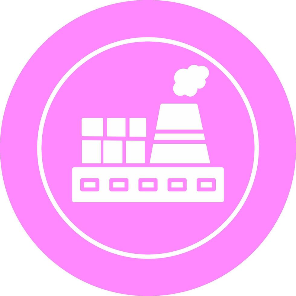 Nuclear Plant Vector Icon