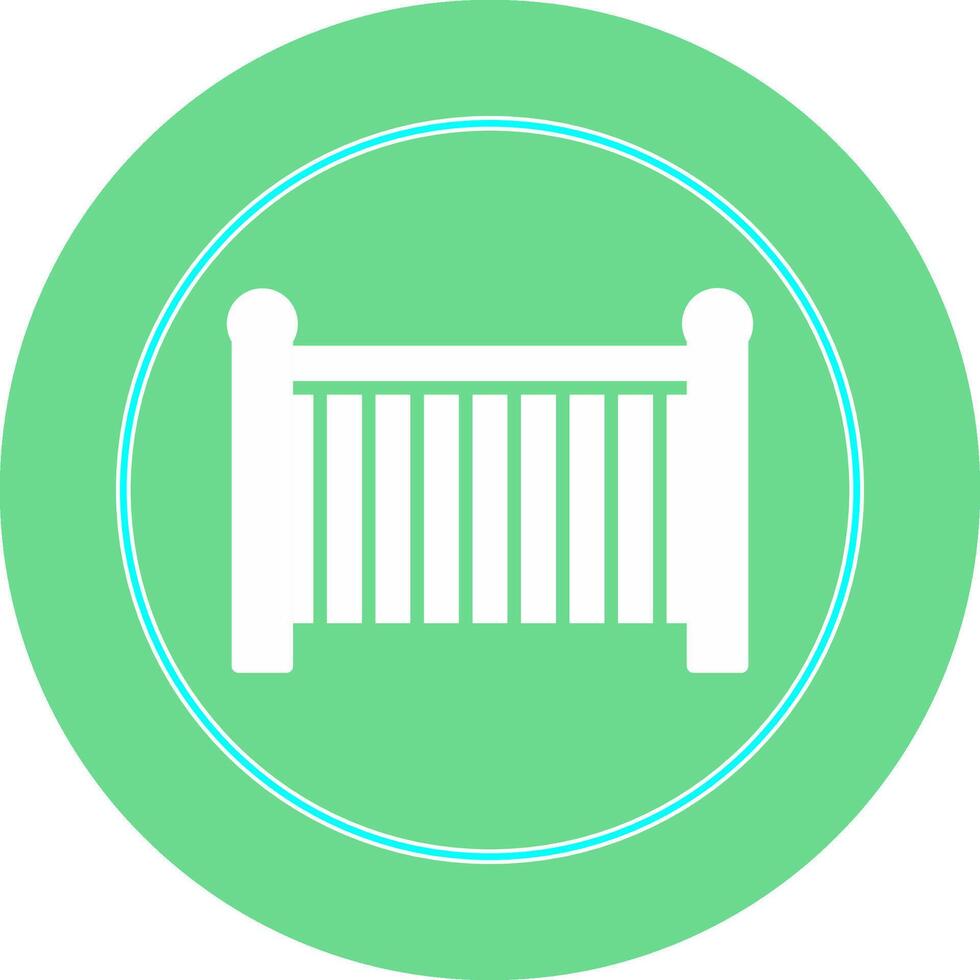 Baby Cot Vector Icon