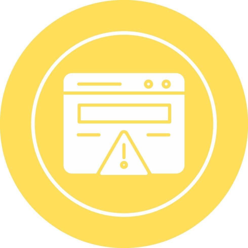 Web Error Vector Icon