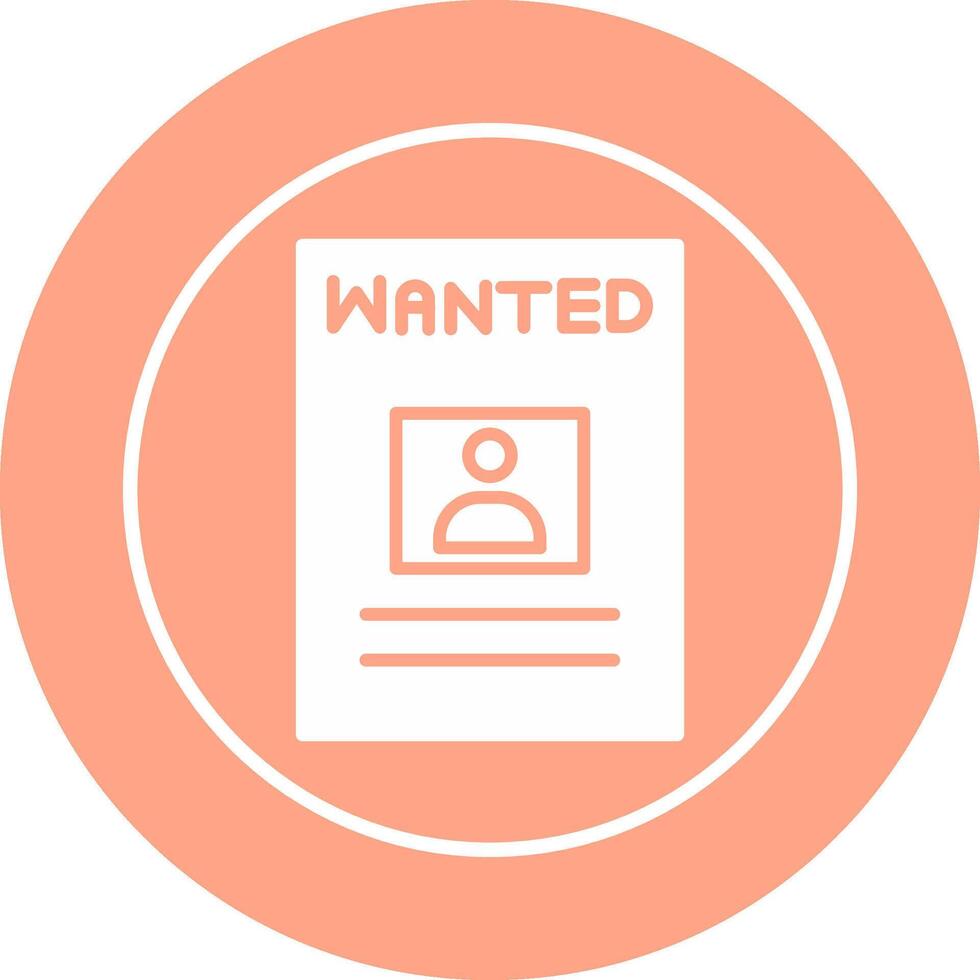 Wanted Poster Vector Icon