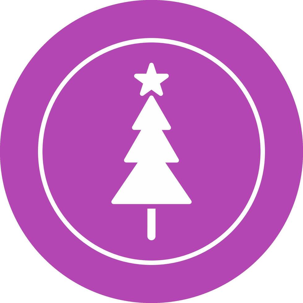 icono de vector de árbol de navidad