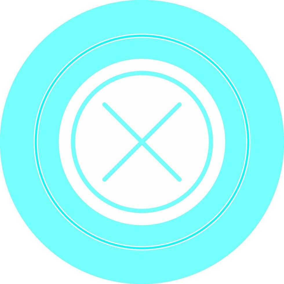 Do Not Cross Vector Icon