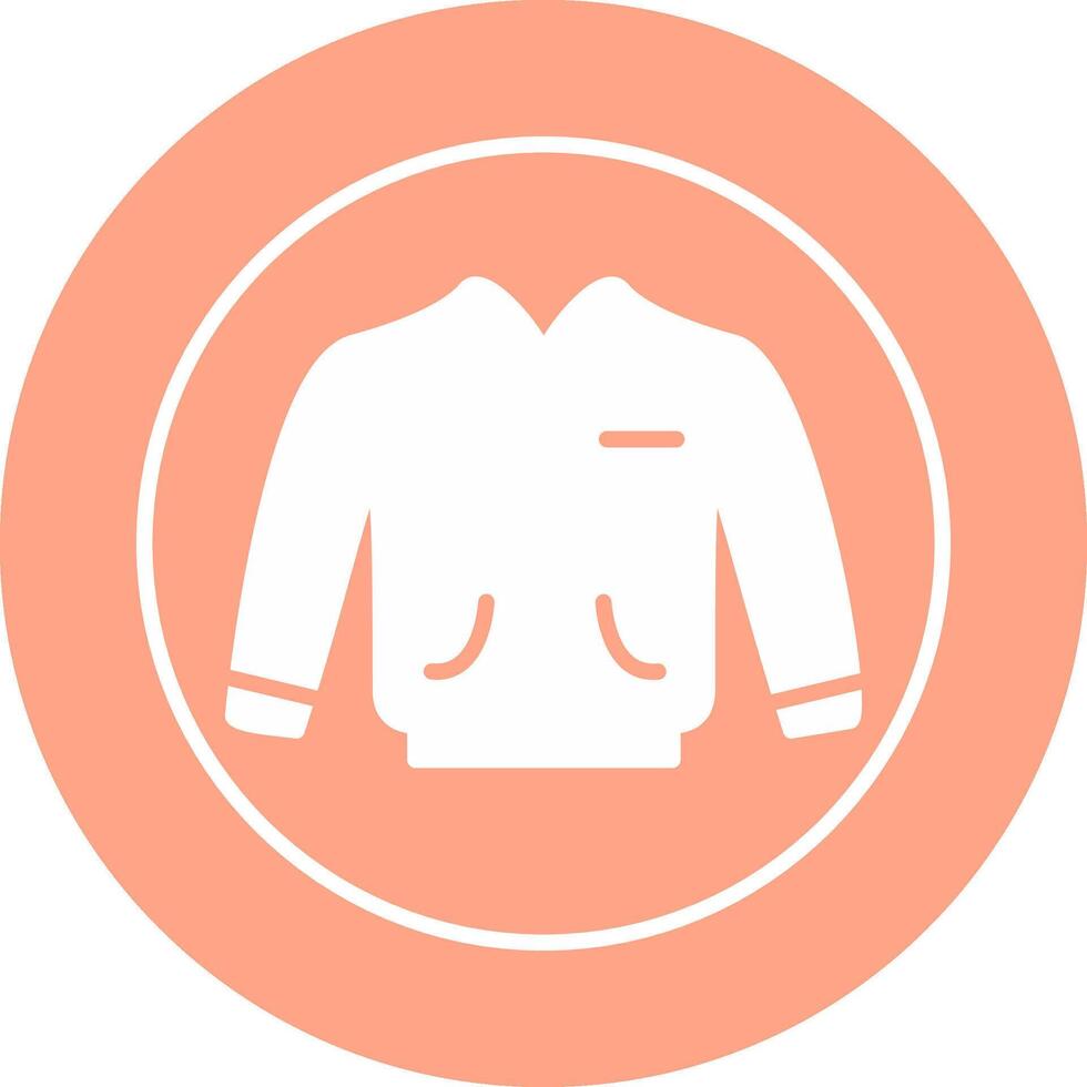 icono de vector de chaqueta