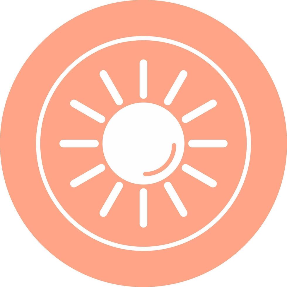 UV Radiation Vector Icon