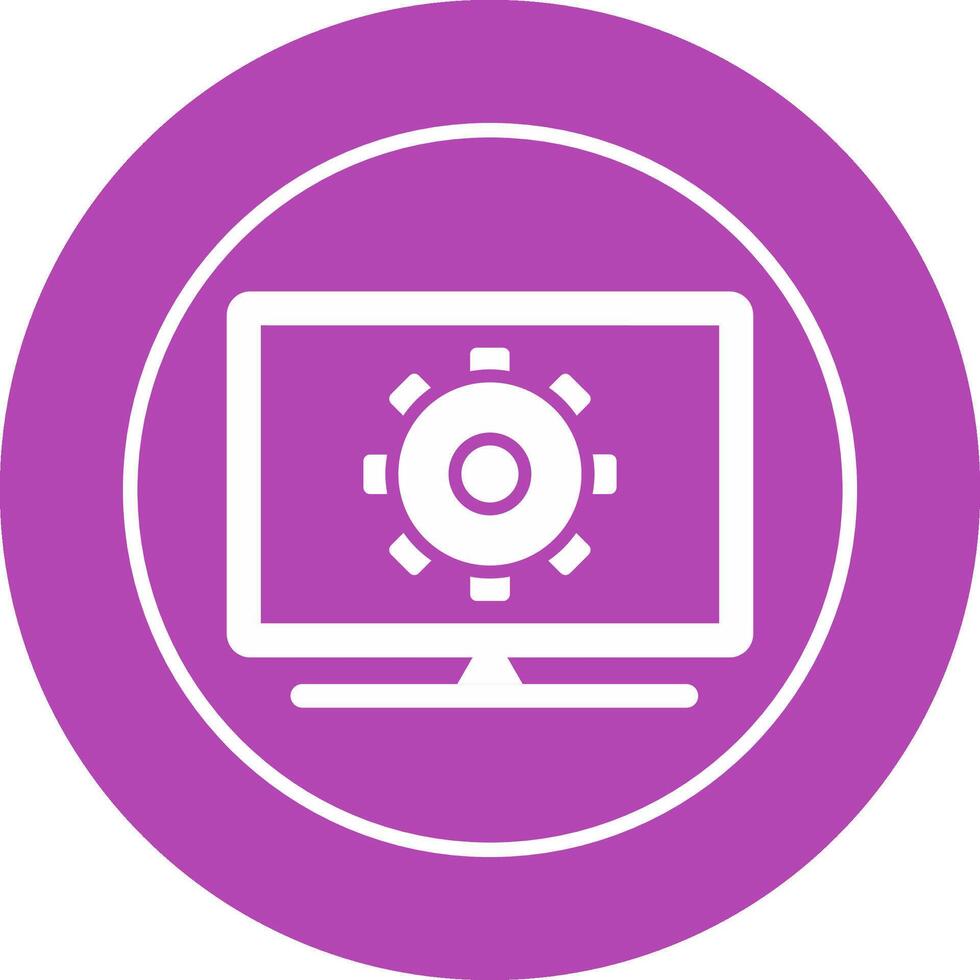 Computer Settings Vector Icon